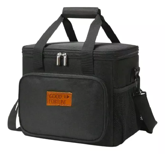 Bolso lonchera térmica para almuerzo color negro