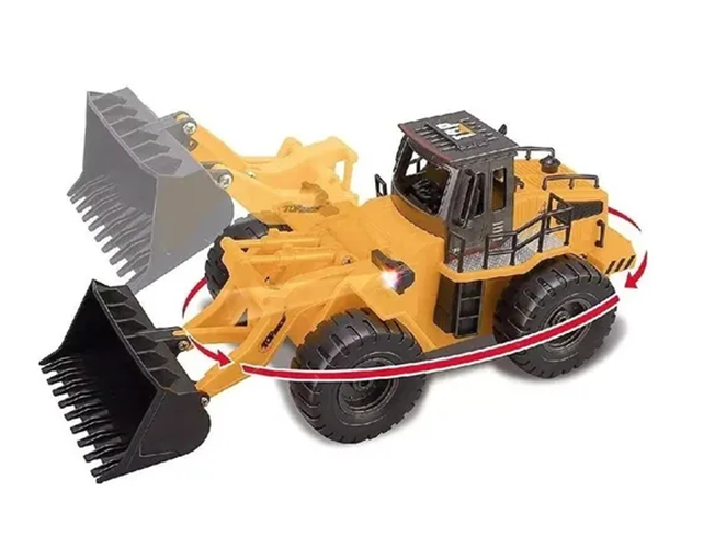 Bulldozer rc pala frontal 1520 amarillo/negro