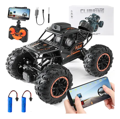 Auto rc cámara hd wifi recargable