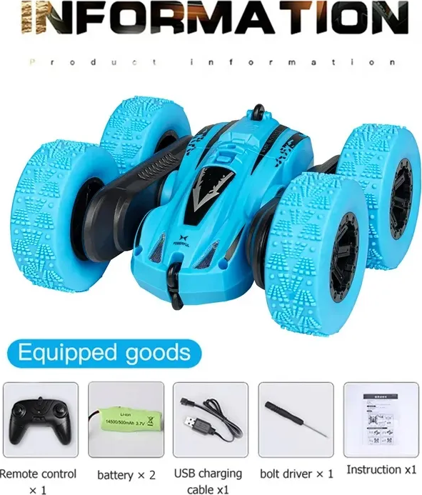 Auto rc extremo doble tracción giro 360°