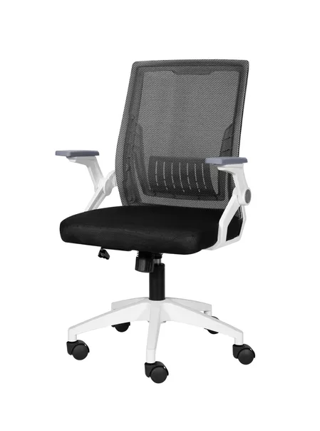 Silla ergonómica de oficina Carla giratoria con asiento de memoria negra
