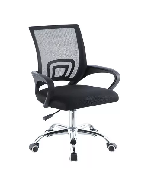 Silla de oficina Mesh Relan ergonómica giratoria color negro