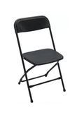 Pack de 5 sillas plegables para oficina y hogar color negro