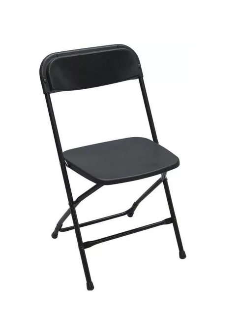 Pack de 5 sillas plegables para oficina y hogar color negro