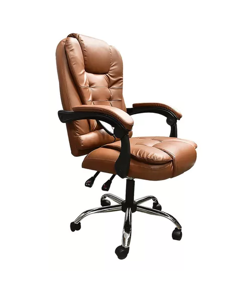 Silla de escritorio Lumax Miles ZGS-959-SA ergonómica color marrón