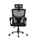 Silla de escritorio reclinable modelo ejecutivo color negro