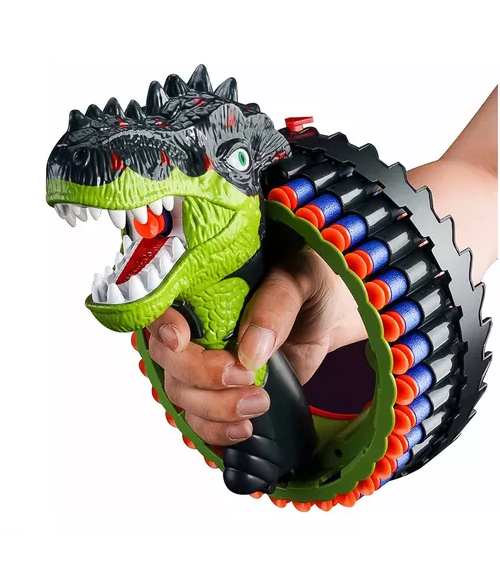 Juguete lanzador de dardos dinosaurio para niños