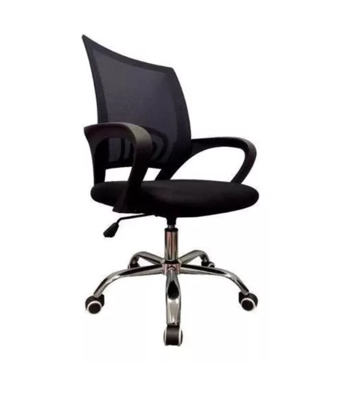 Silla de escritorio ergonómica Lumax Ezri con tapizado de mesh negra