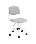 Silla de escritorio con tapizado de tela melange Casaideas color gris