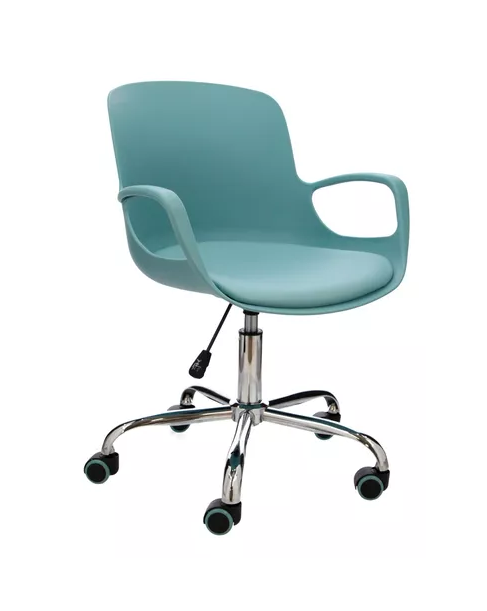 Silla de escritorio con brazos Casaideas color turquesa