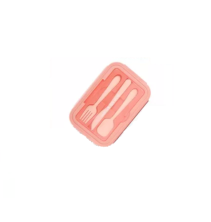 Set lonchera térmica escolar 28 piezas para niños color rosado