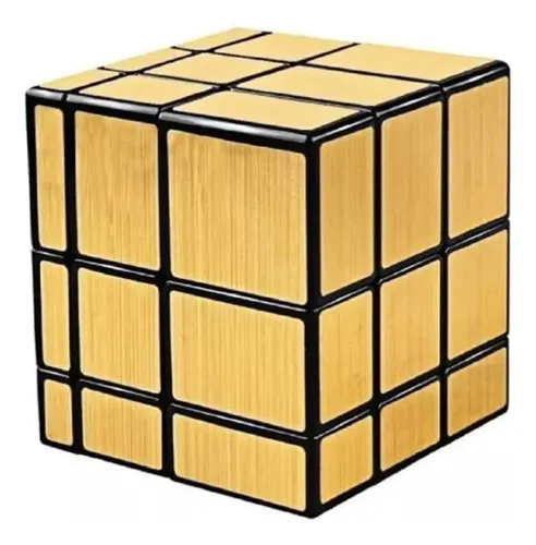 Cubo mirror 3x3 dorado y plateado para velocidad
