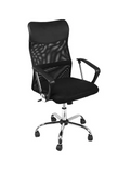 Silla de oficina High Mesh con respaldo alto color negro