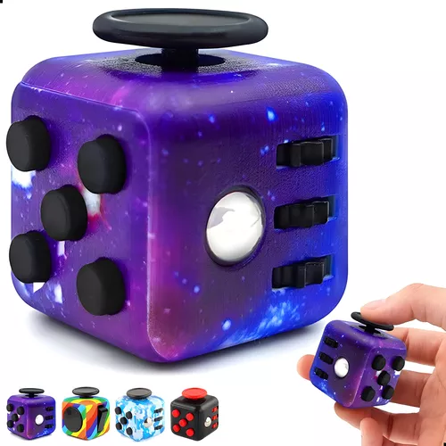 Fidget cube antiestrés con 6 funciones juguete para aliviar el estrés