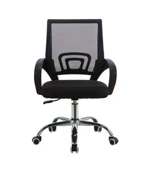 Silla de escritorio ergonómica Lumax Ezri con tapizado de mesh negra