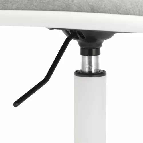 Silla de escritorio con tapizado de tela melange Casaideas color gris