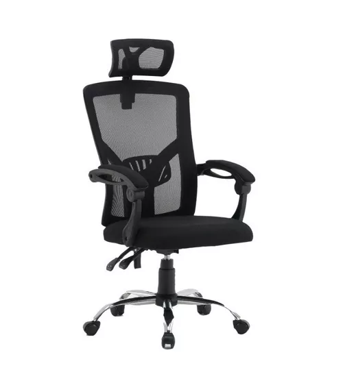 Silla de escritorio reclinable modelo ejecutivo color negro