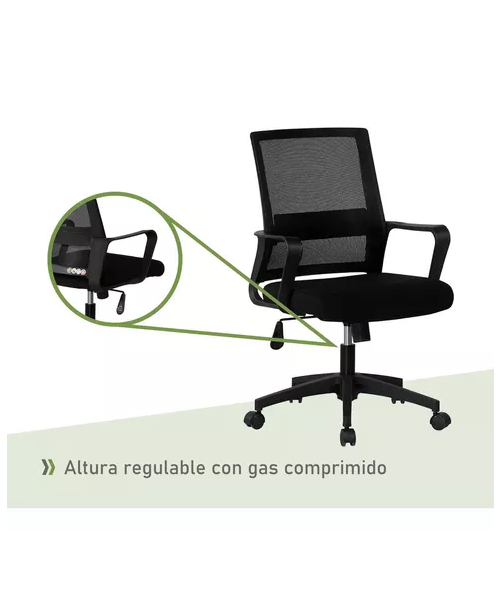 Silla de escritorio oficina Ryan color negro