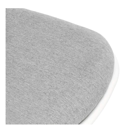 Silla de escritorio con tapizado de tela melange Casaideas color gris