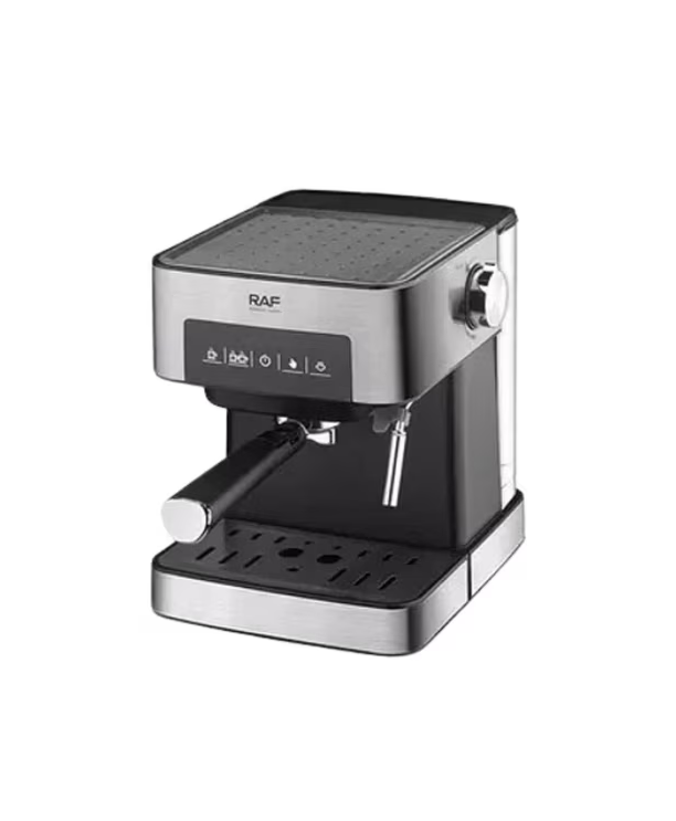 Máquina de café espresso con espumador de leche R.136, color plateado