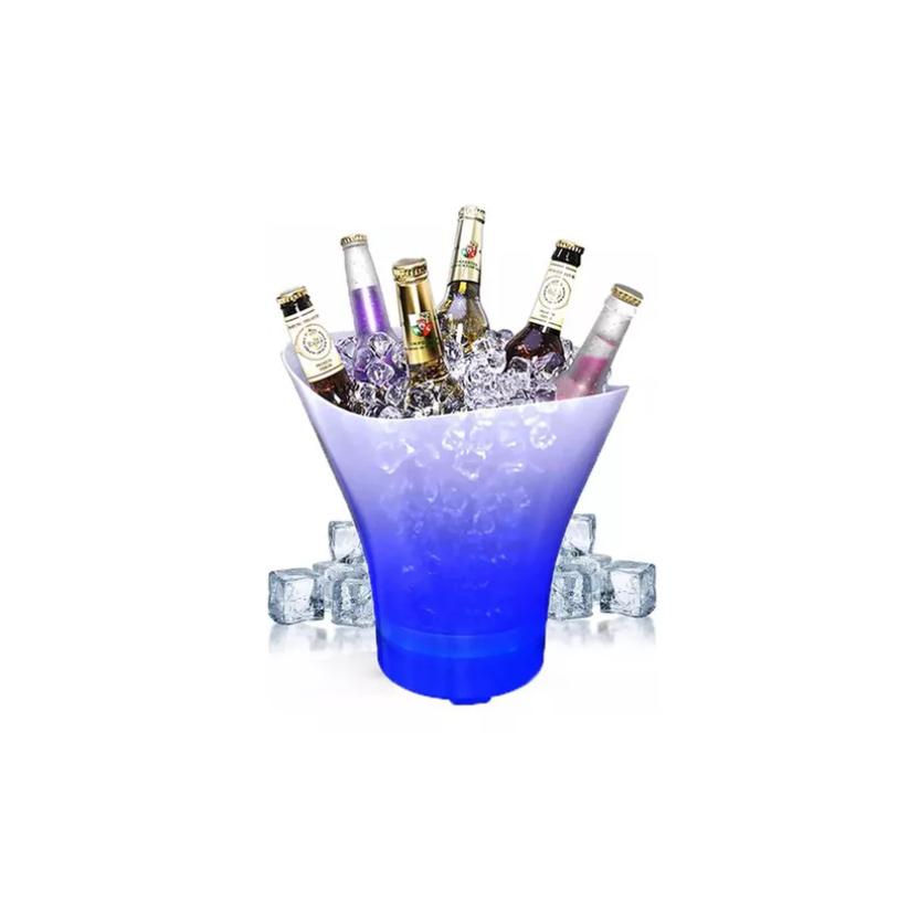Cubitera Hielera Con Luz Led  Para Fiesta Hogar Bar