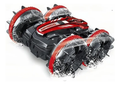 Carro rc anfibio stunt 360 Lijiasu cv-b500 rojo