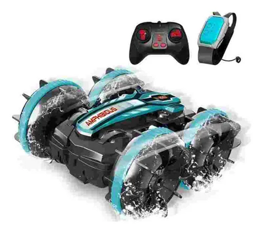 Coche rc acuático todo terreno playa