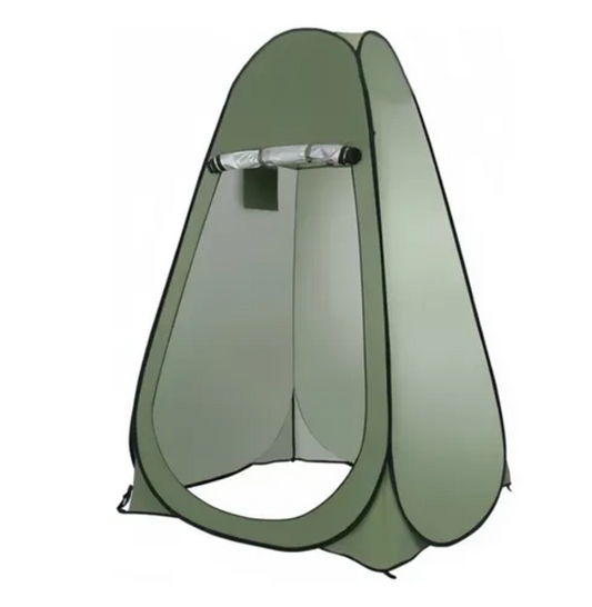 Carpa caseta baño vestidor portátil + inodoro verde