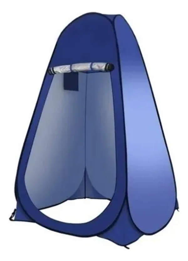 Carpa baño camping vestidor ducha solar azul
