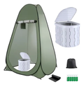 Carpa caseta baño vestidor portátil + inodoro
