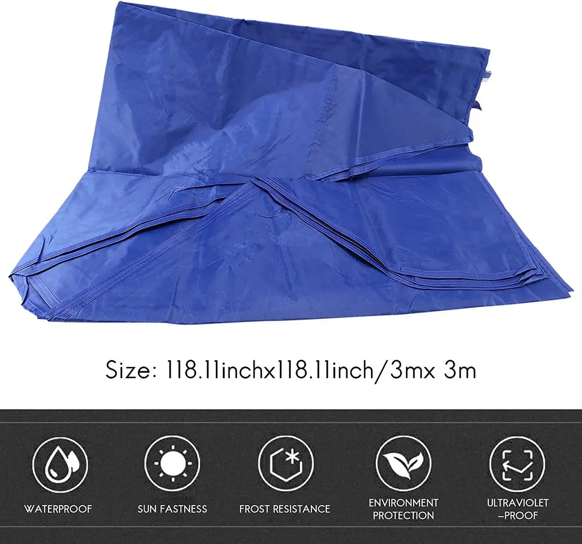 Carpa Lona Repuesto De Toldo 3x3 Engomada Impermeable