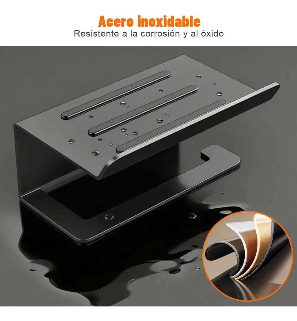 Porta Confort Papel Higiénico Con Soporte De Celular