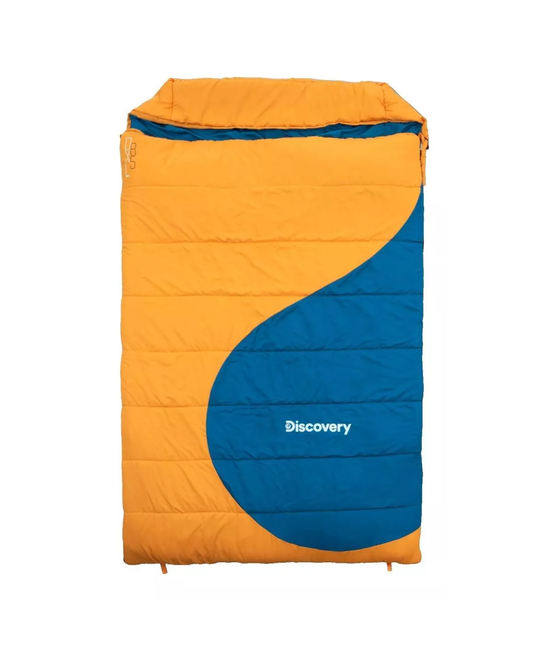 Saco de dormir doble Discovery DXl85, 2 personas naranja