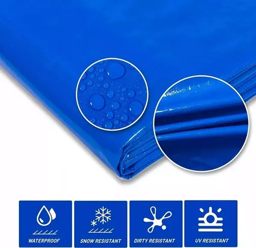 Carpa lona impermeable 3x4m azul