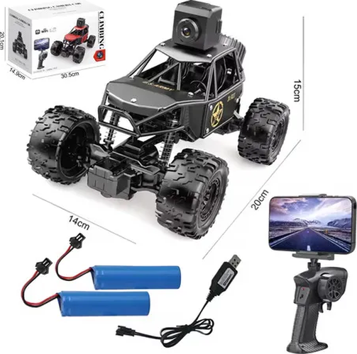Auto rc cámara wifi live video 2 baterías