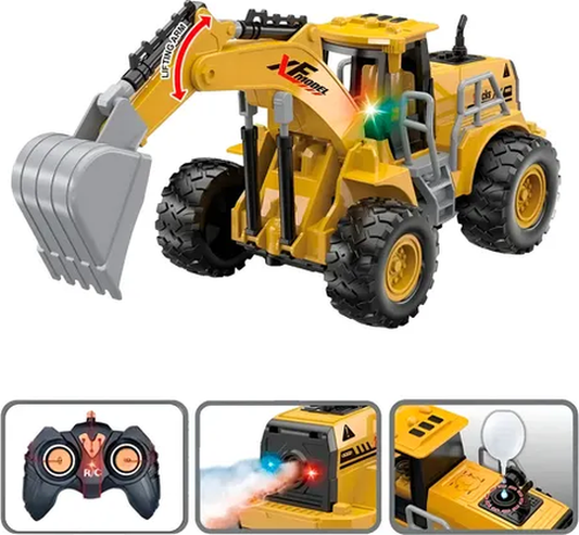 Excavadora rc Aspor brazo eléctrico