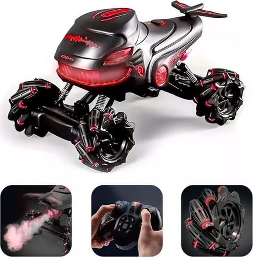 Monster truck rc lanza agua con luces