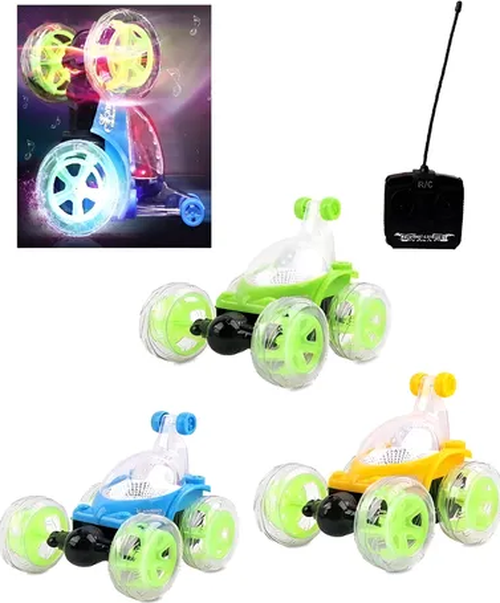 Auto loco rc 360° luces y sonido