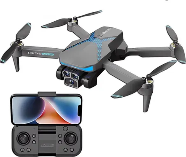 Dron ae7 4k evasión obstáculos